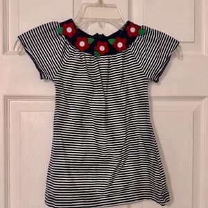 Florence Eiseman Black and White Striped Dress